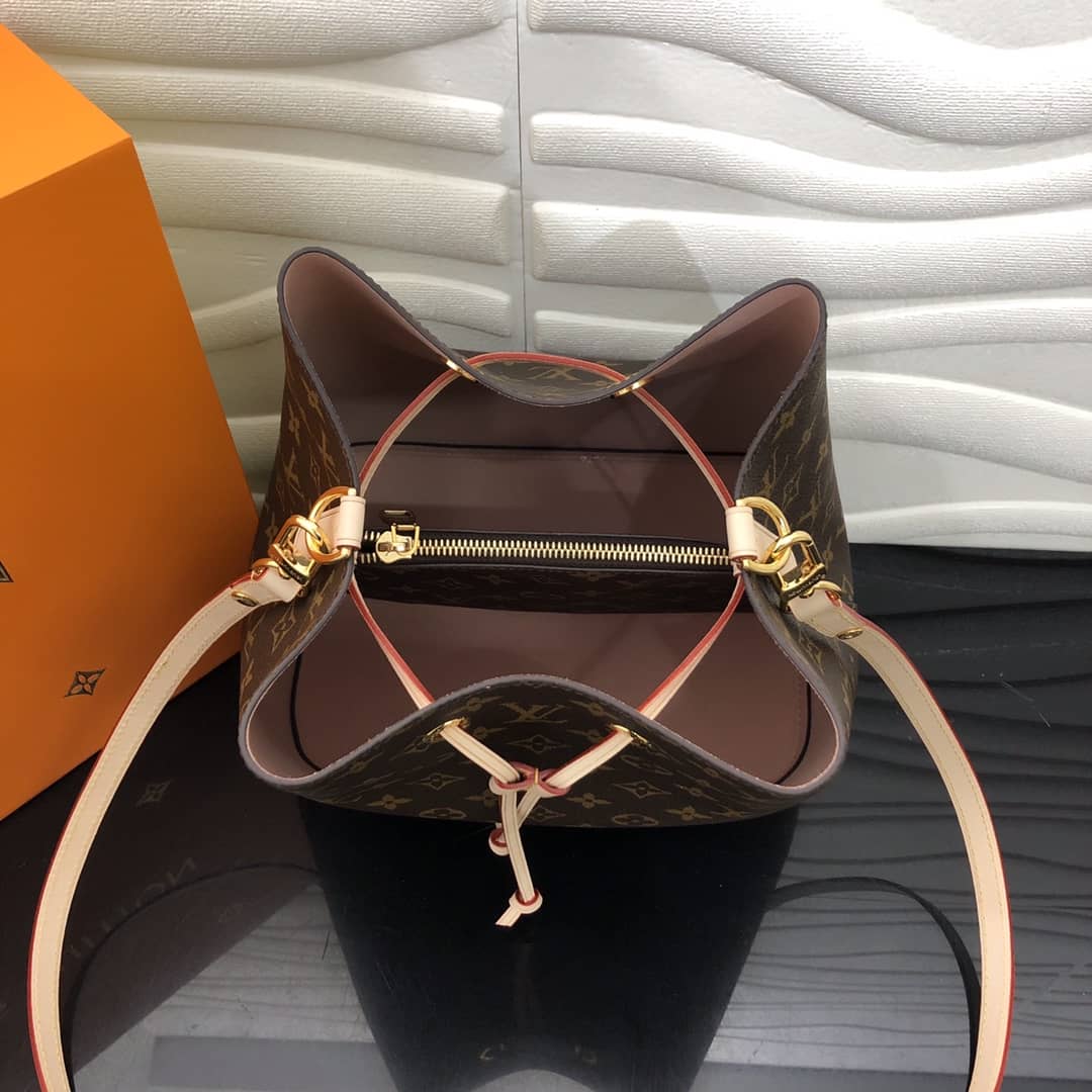L0vis Vvtt0n Neonoe Replica Bucket Bag Brown Beige M44020
