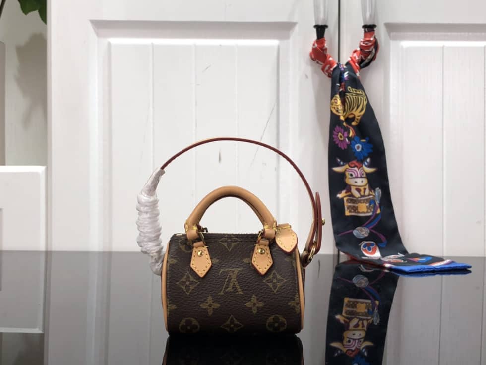 LV Bag Charm Dupe Nano Speedy Monogram  M00544
