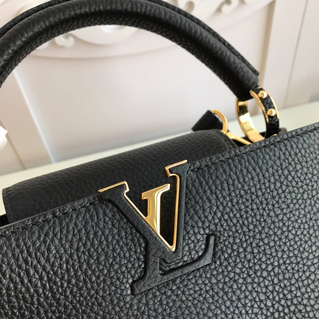 L0vis Vvtt0n Capucines MM Bag Replica Black M48864