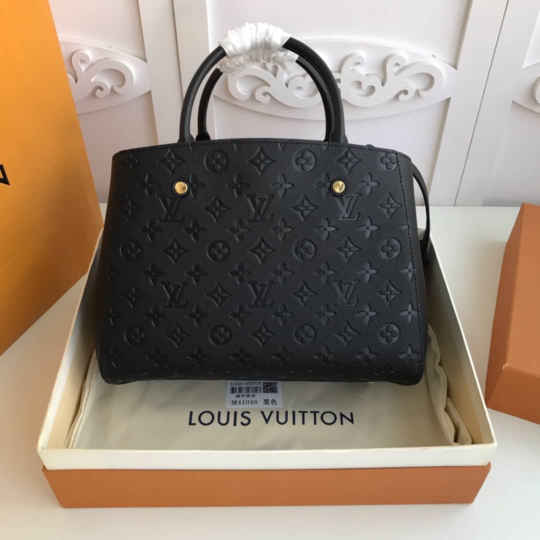 L0vis Vvtt0n Monogram Montaigne MM Shoulder Bag Replica Black M41048
