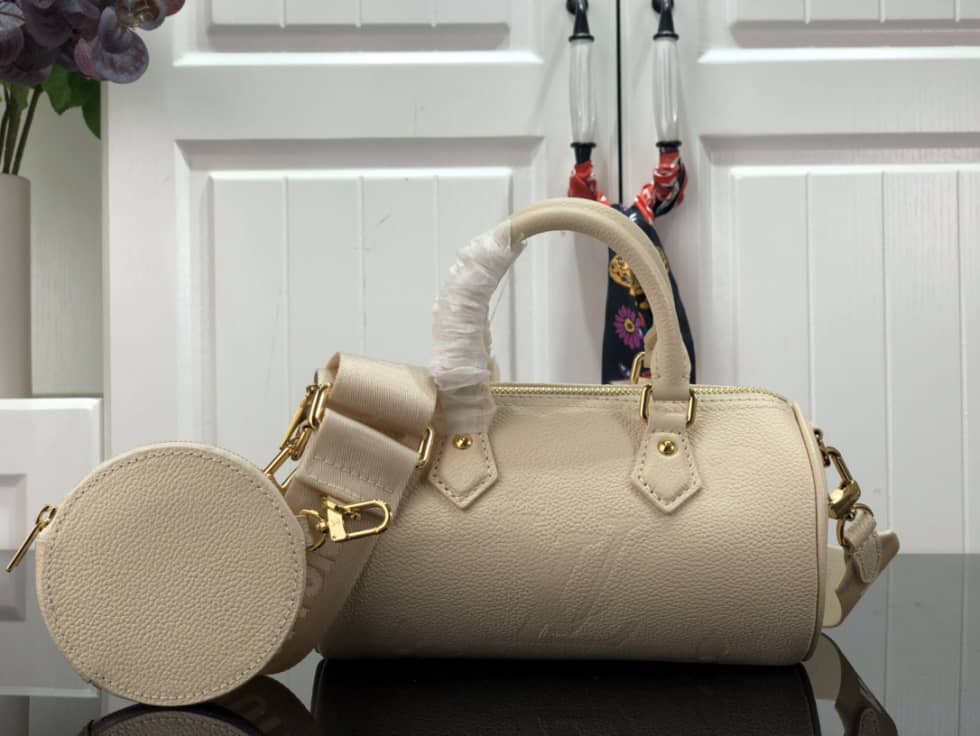 L0vis Vvtt0n Papillon BB Bicolour Monogram Empreinte Leather M46031 Replica Shoulder Bag
