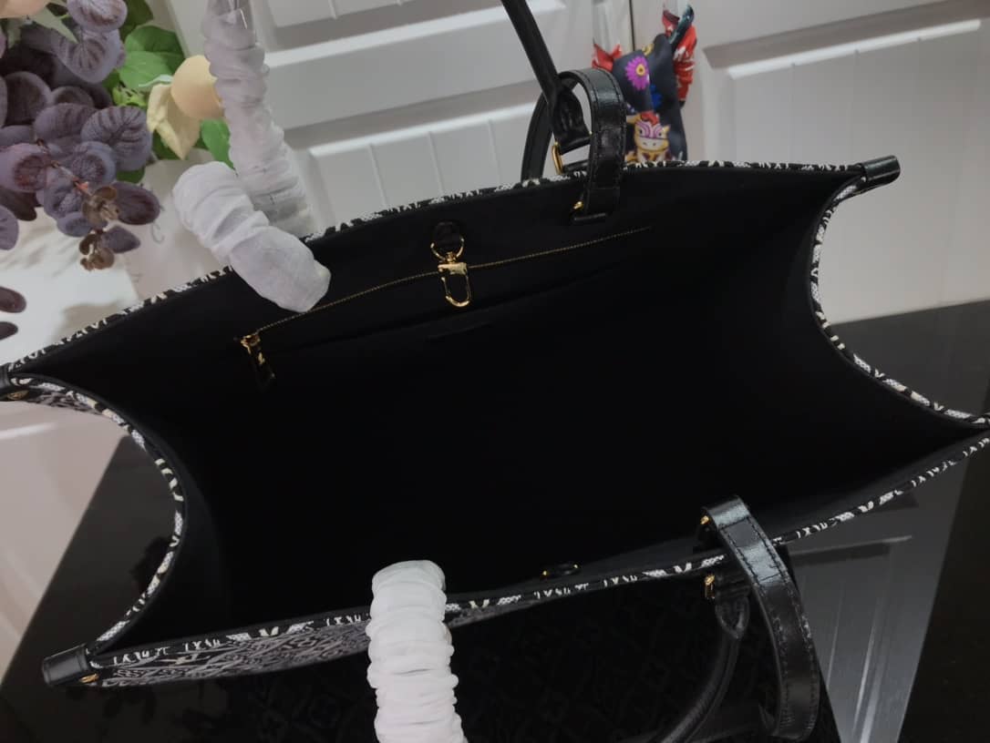 LV Tote Dupe On the Go GM Since 1854 Tote Replica Black M57207