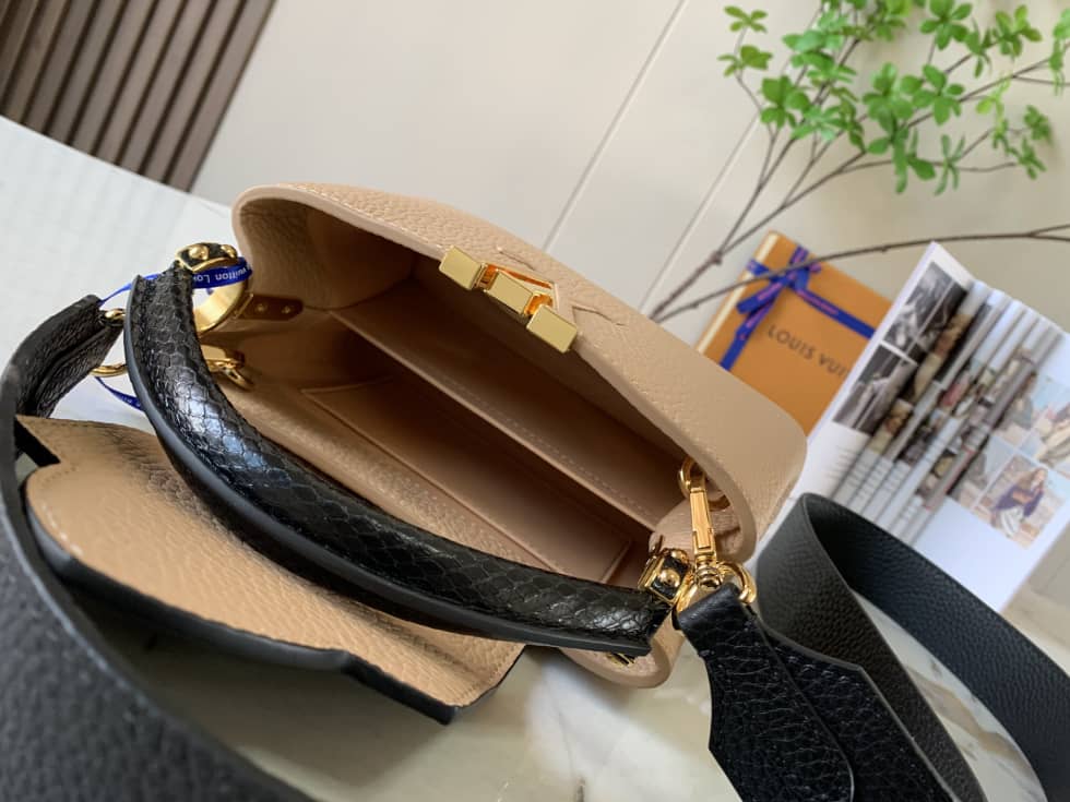 L0vis Vvtt0n Capucines Mini Python Skin N95509 Replica Crossbody Bag
