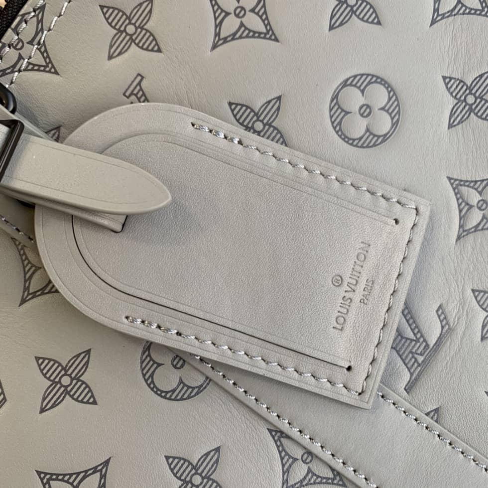 LV Duffle Bag Replica Unisex Keepall 50B Anthracite Monogram Gray M46117