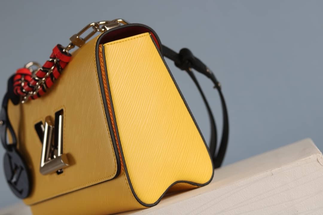 LV Tote Dupe Twist MM Crossbody Bag Replica Yellow M50305