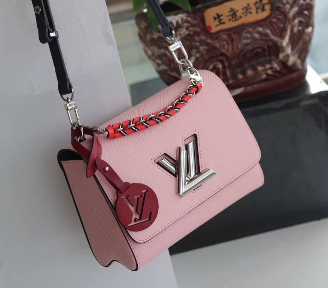 LV Tote Dupe Twist MM Crossbody Bag Replica Pink M50305