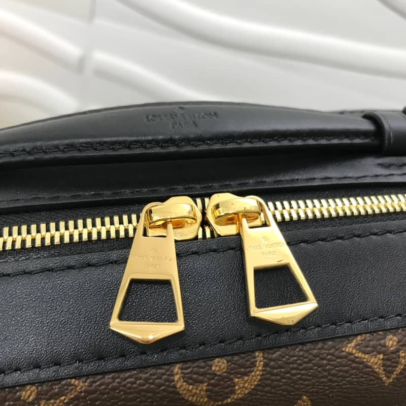 L0vis Vvtt0n Saintonge Monogram Canvas Replica Shoulder Bag Black M43557