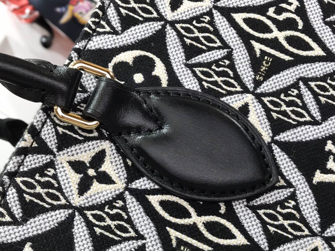 LV Tote Dupe On the Go GM Since 1854 Tote Replica Black M57207