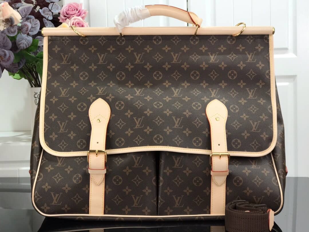 L0vis Vvtt0n Monogram Canvas Hunting Bag Brown M41140 Replica