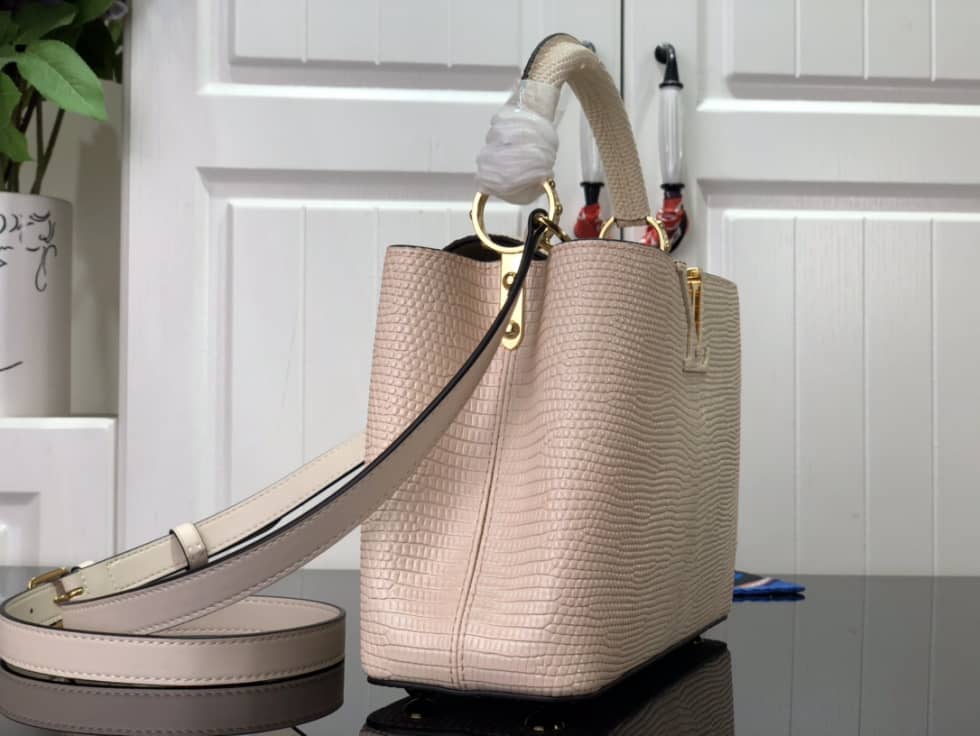 L0vis Vvtt0n Capucines BB Collection Pink N98093 Replica Shoulder Bag