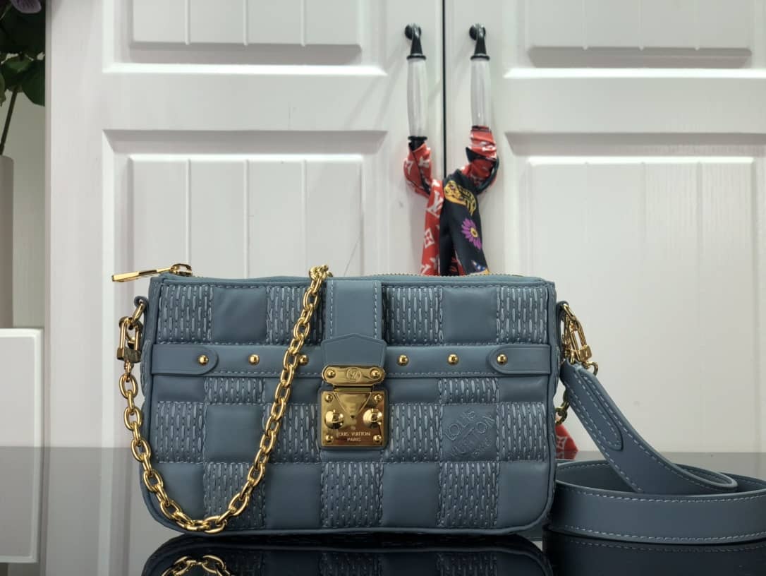 L0vis Vvtt0n Pochette Troca Replica Shoulder Bag Blue M59046