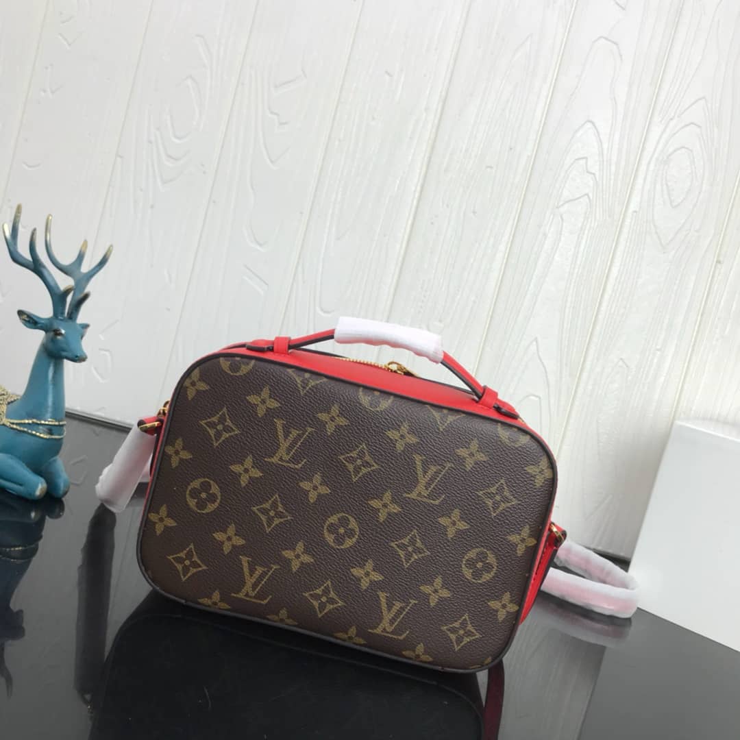 L0vis Vvtt0n Canvas Saintonge Replica Camera Bag Red M43555