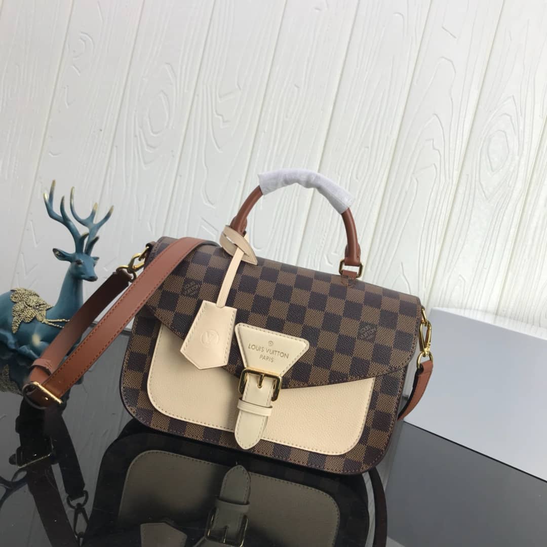 L0vis Vvtt0n Damier Canvas Trendy Replica Crossbody Bag White N40146
