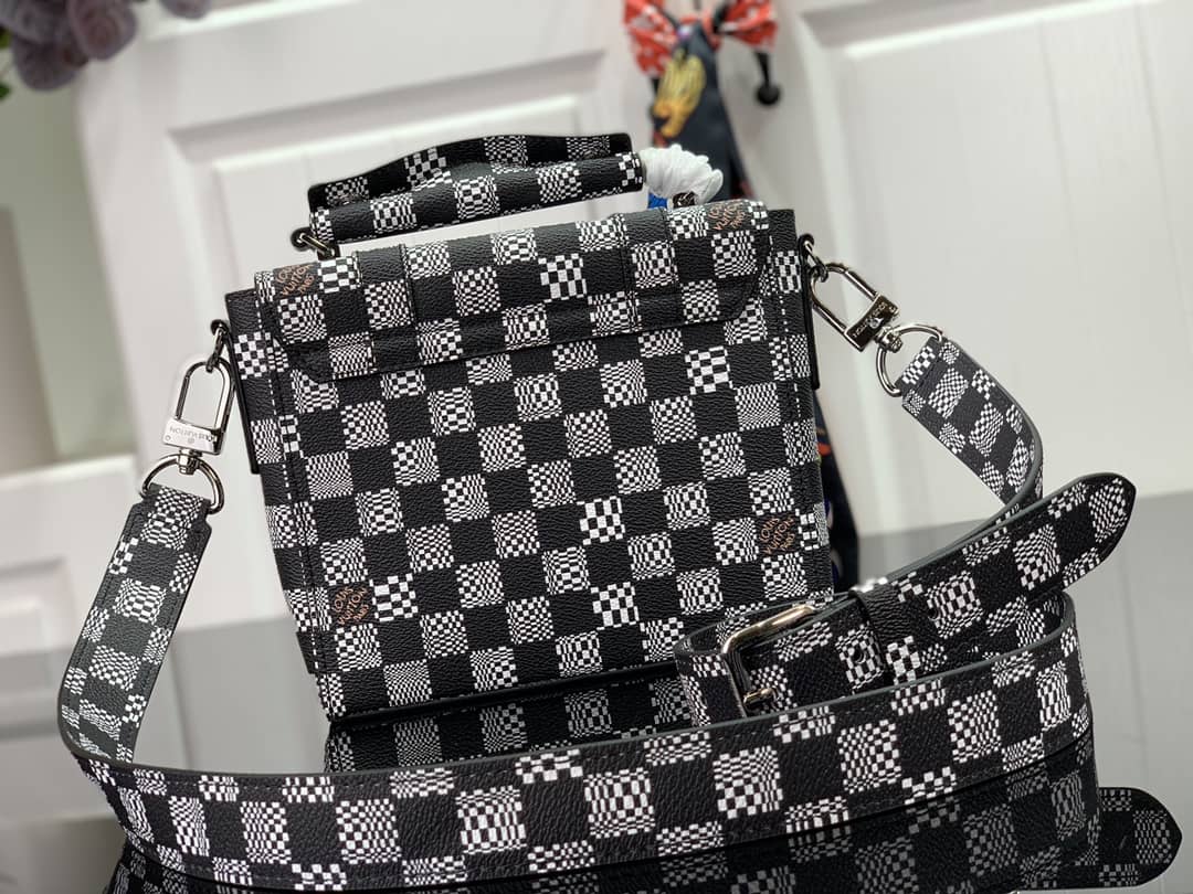 L0vis Vvtt0n Damier Distorted Flap Soft Trunk 2Way Replica N50032