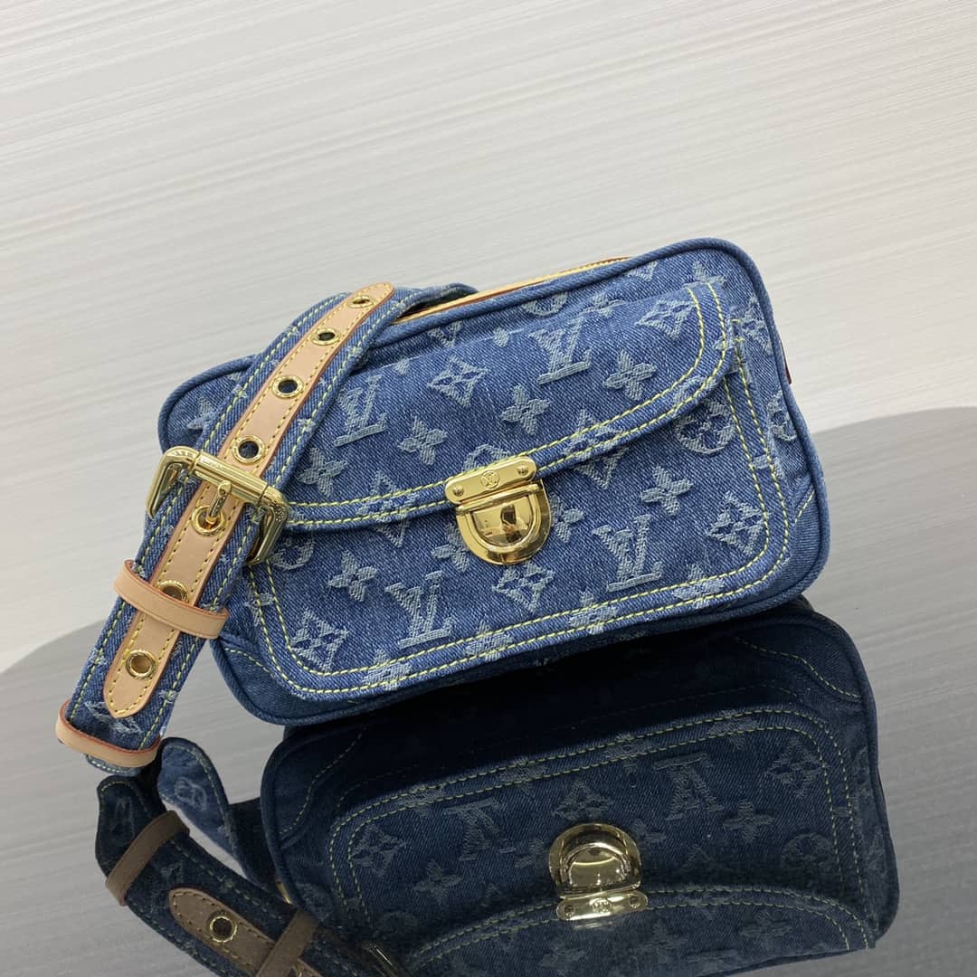 LV Bum Bag Dupe Monogram Denim M44466