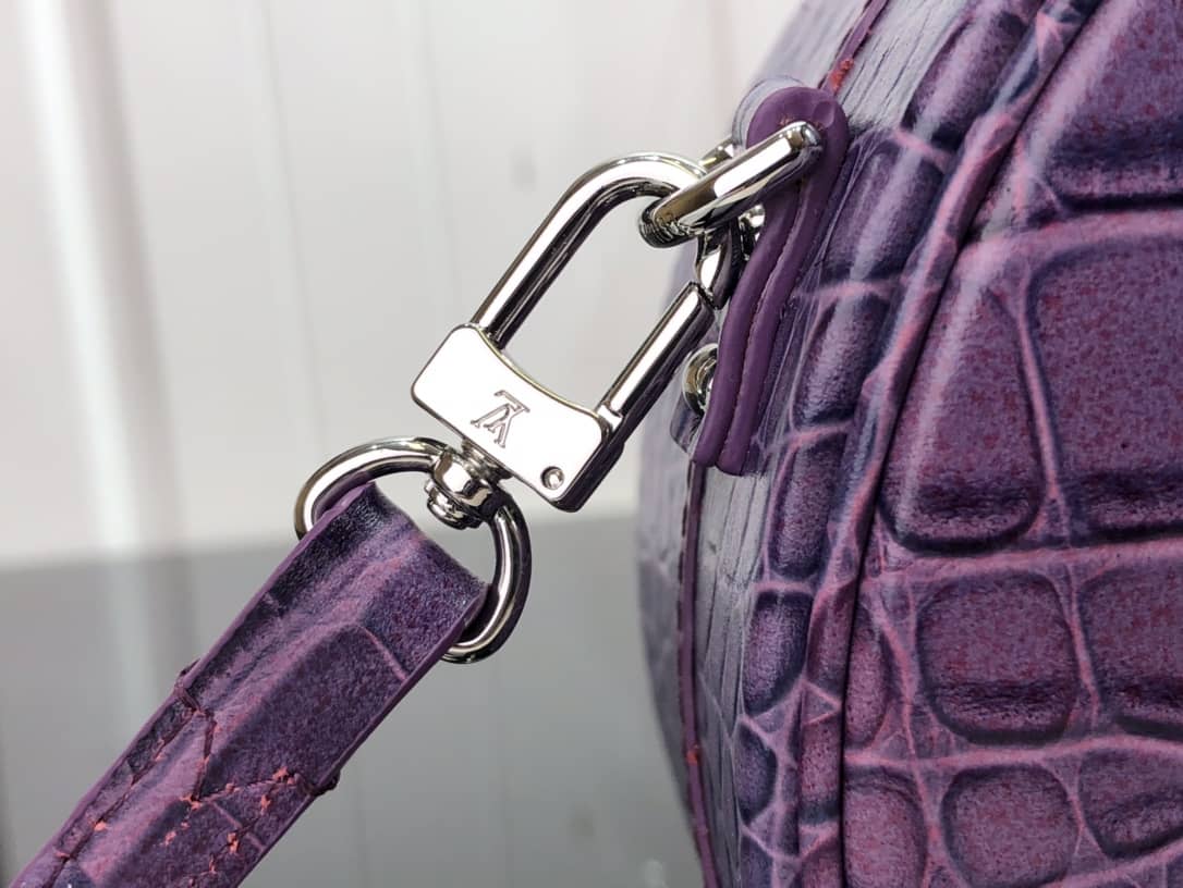 L0vis Vvtt0n Petite Boite Chapeau Crocodilien Brillant Replica Bag Purple N93597
