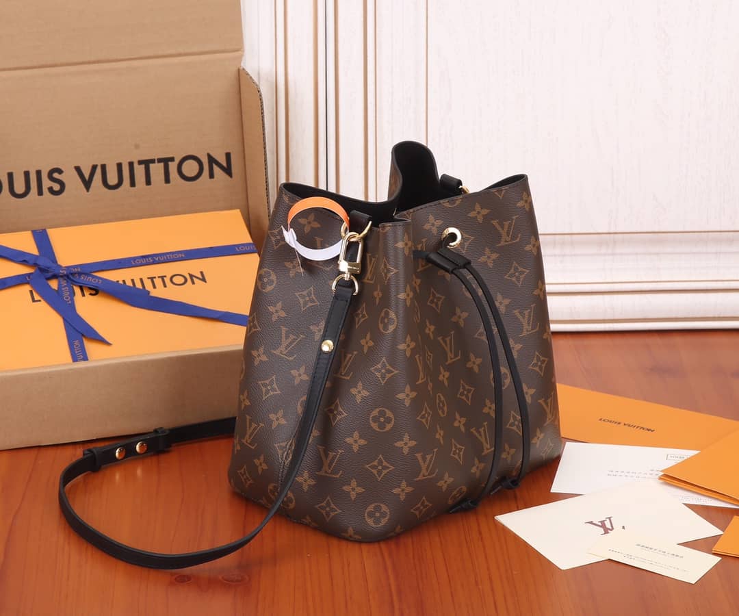 L0vis Vvtt0n Neonoe Replica Bucket Bag Brown M44020