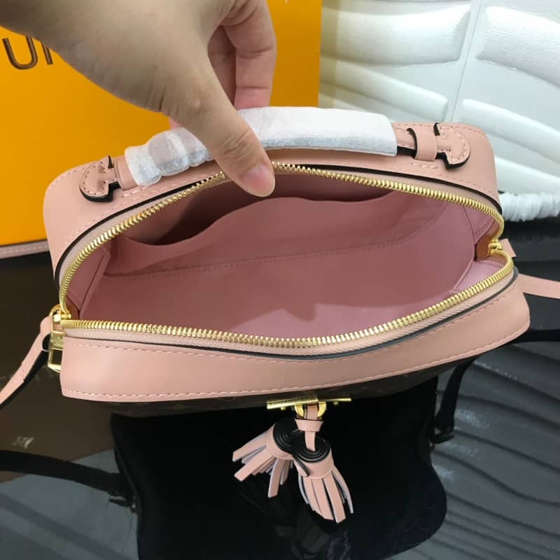 L0vis Vvtt0n Saintonge Monogram Canvas Replica Shoulder Bag Pink M43557