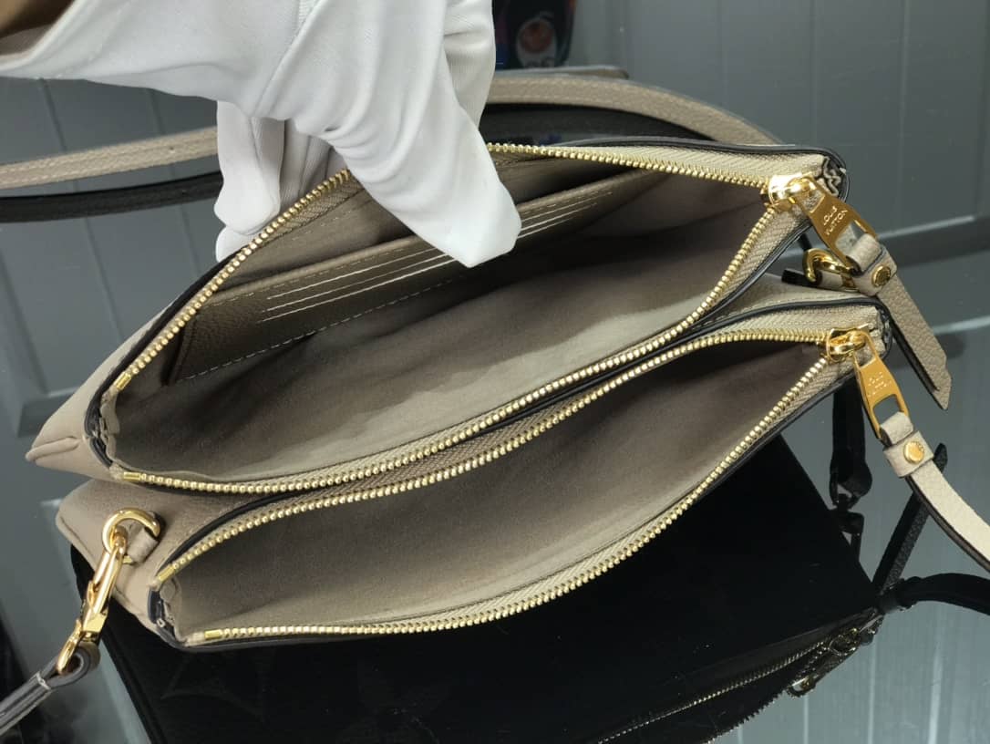 L0vis Vvtt0n Double Zip Monogram Empreinte Leather Replica Pochette M80084