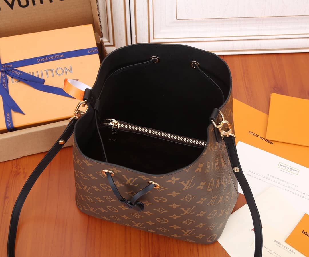 L0vis Vvtt0n Neonoe Replica Bucket Bag Brown M44020