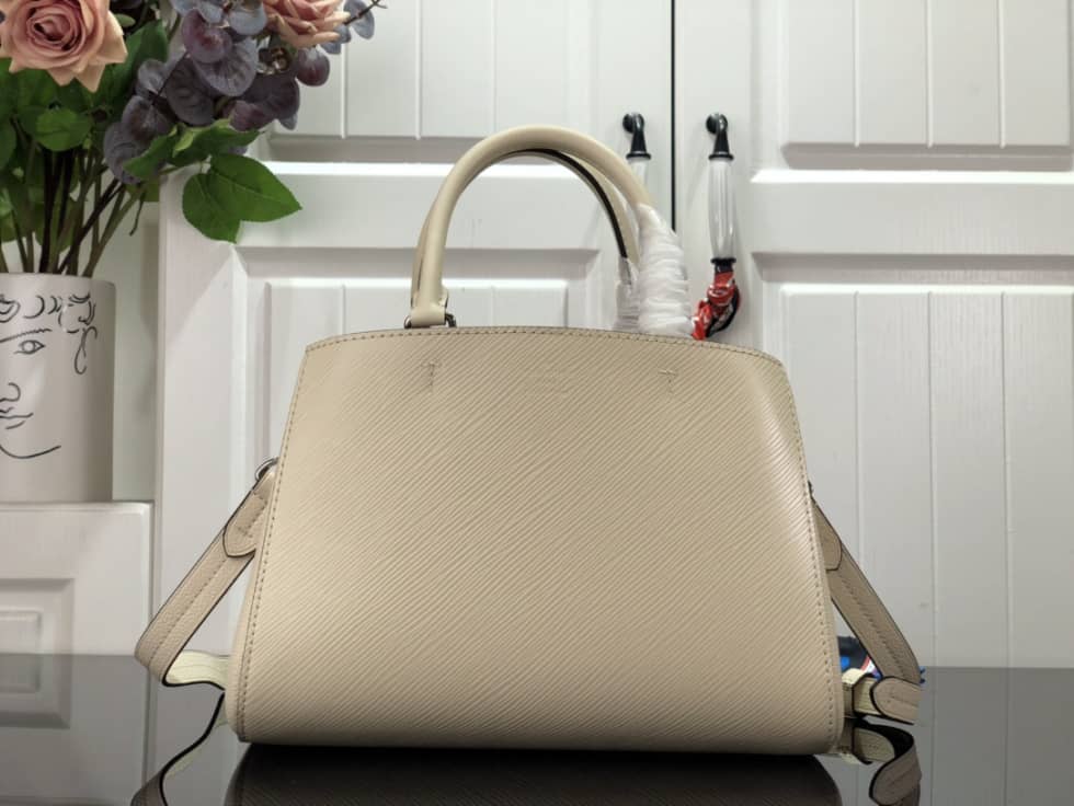 LV Tote Dupe Marelle Tote BB Quartz White M20520 Replica Shoulder Bag