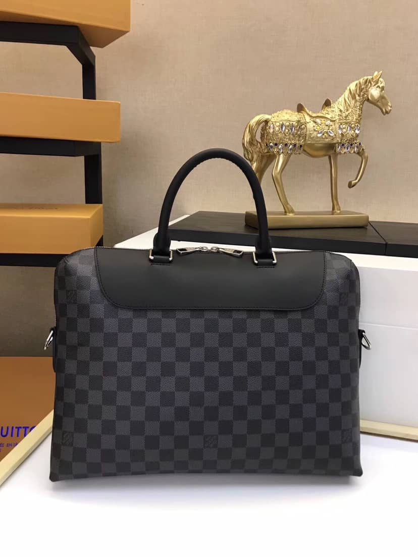 L0vis Vvtt0n Porte-Documents Jour Damier Graphite Canvas Bag Replica N48260
