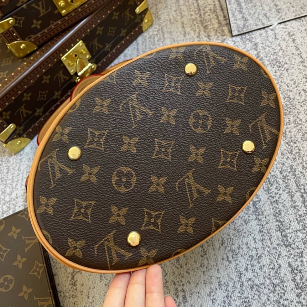 L0vis Vvtt0n Petit PM Monogram Canvas Brown M42238 Replica Bucket Bag
