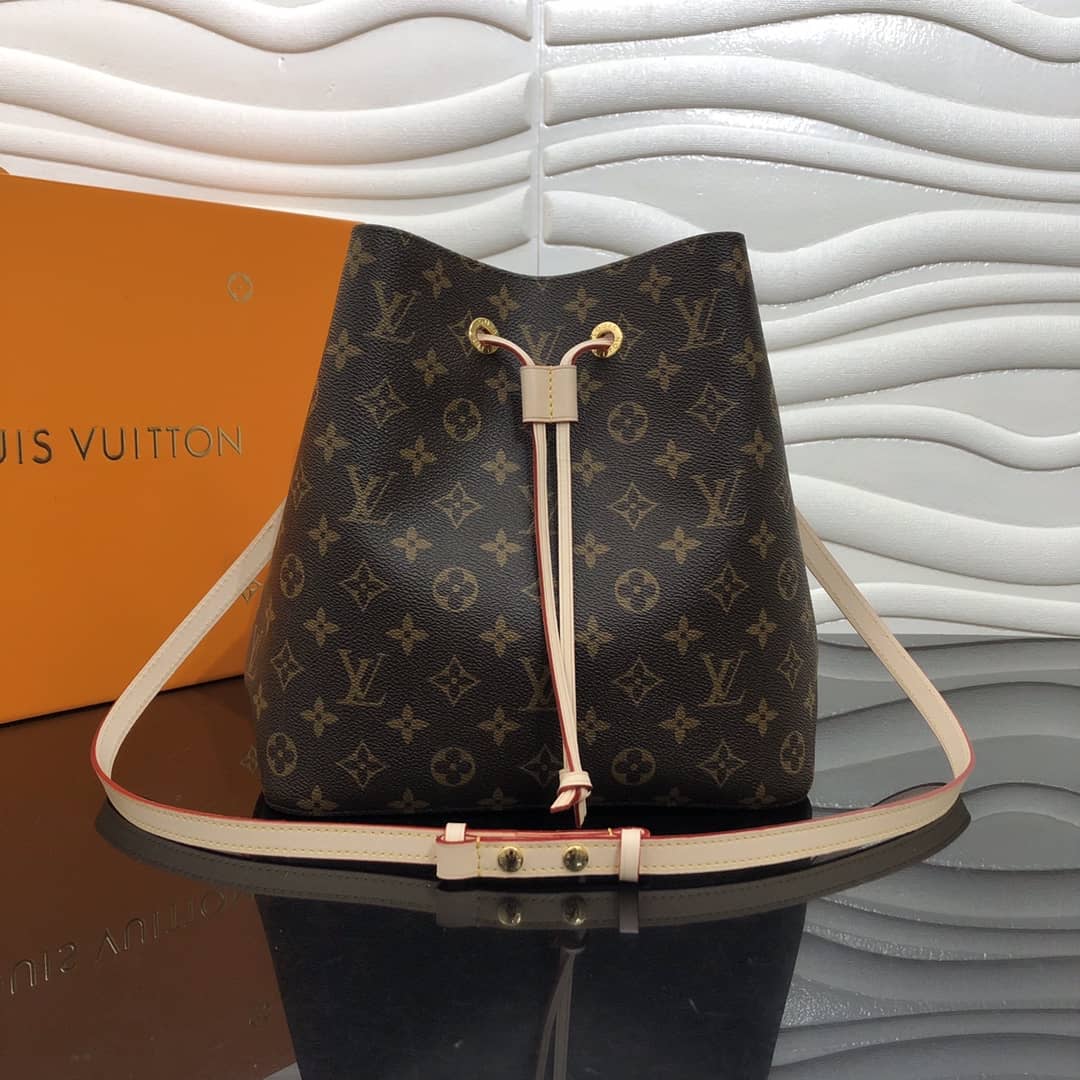 L0vis Vvtt0n Neonoe Replica Bucket Bag Brown Beige M44020