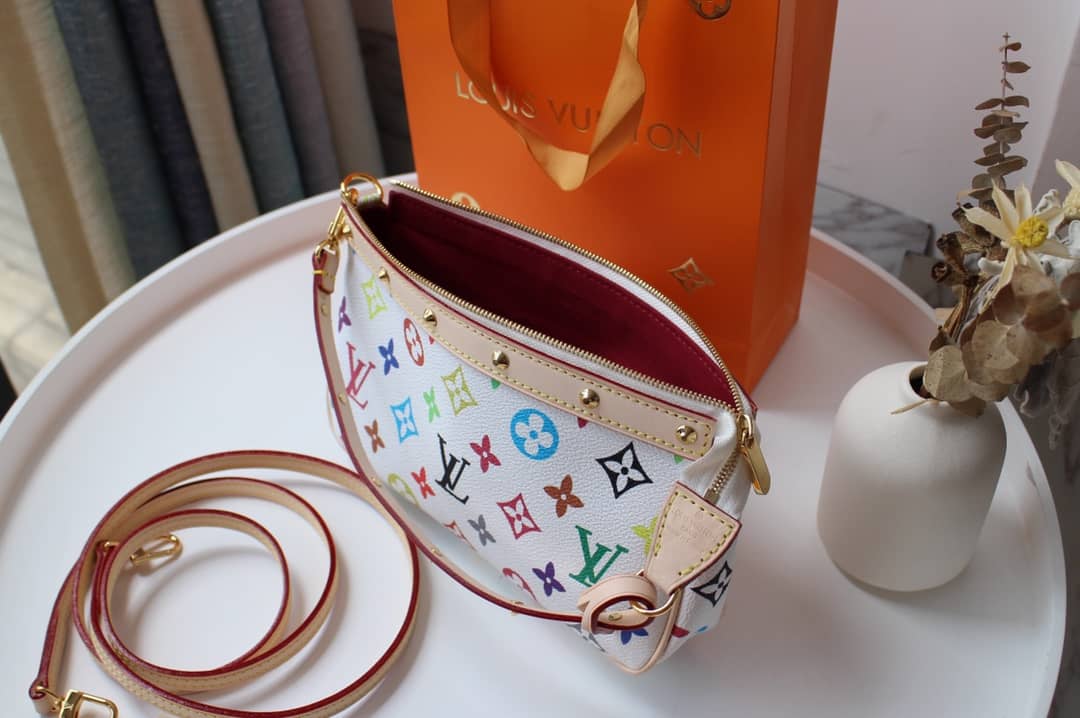 L0vis Vvtt0n Pochette Dupe Monogram Multi Accessoires  Pouch White M92649