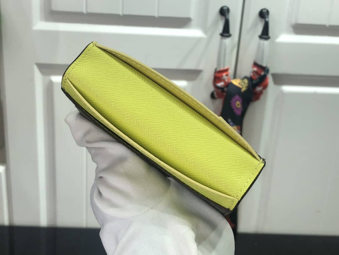 L0vis Vvtt0n Pocket Organizer Monogram Neon Card Holder Replica Yellow M80779