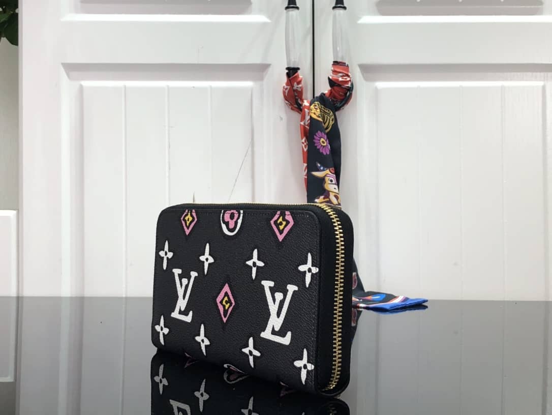 L0vis Vvtt0n Around Monogram Zippy Wallet Replica Black M80683