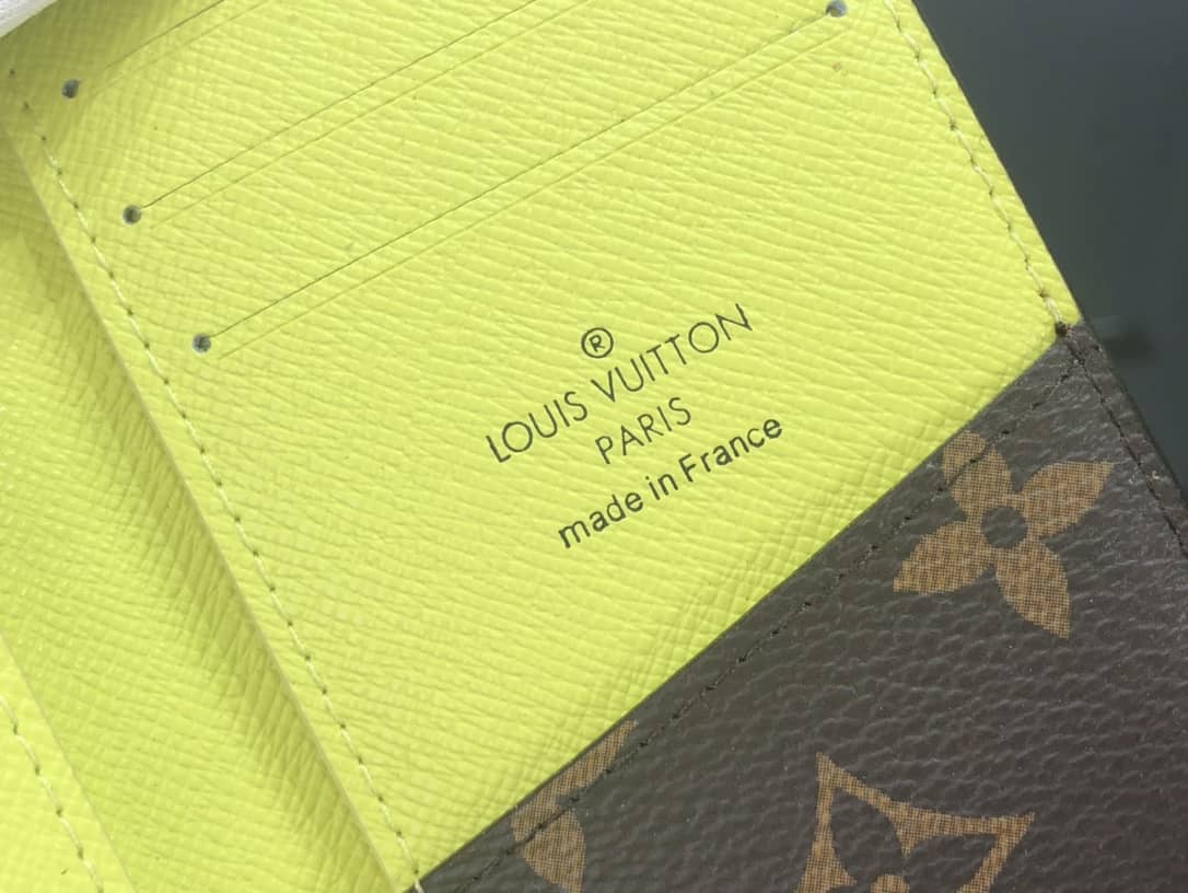 L0vis Vvtt0n Pocket Organizer Monogram Neon Card Holder Replica Yellow M80779