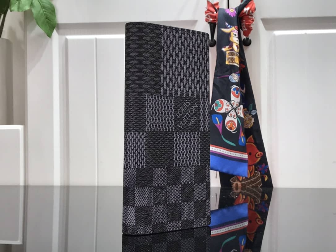 L0vis Vvtt0n Multiple Wallet Damier Infini Leather Replica Black N60440