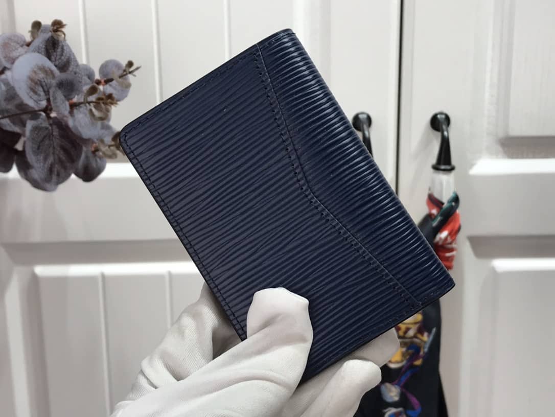 L0vis Vvtt0n Pocket Organizer Damier Graphite Epi Leather Replica Blue M69536