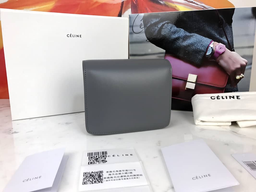 Ce1i*e Box Bag Dupe Teen Classic Calfskin Box Replica Handbag