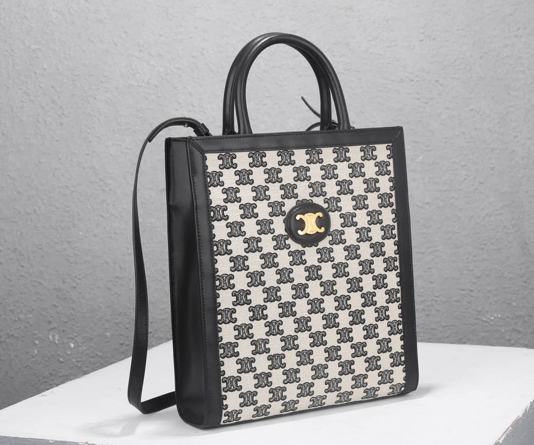 Ce1i*e Triomphe Canvas Small Cabas Vertical Replica Bag