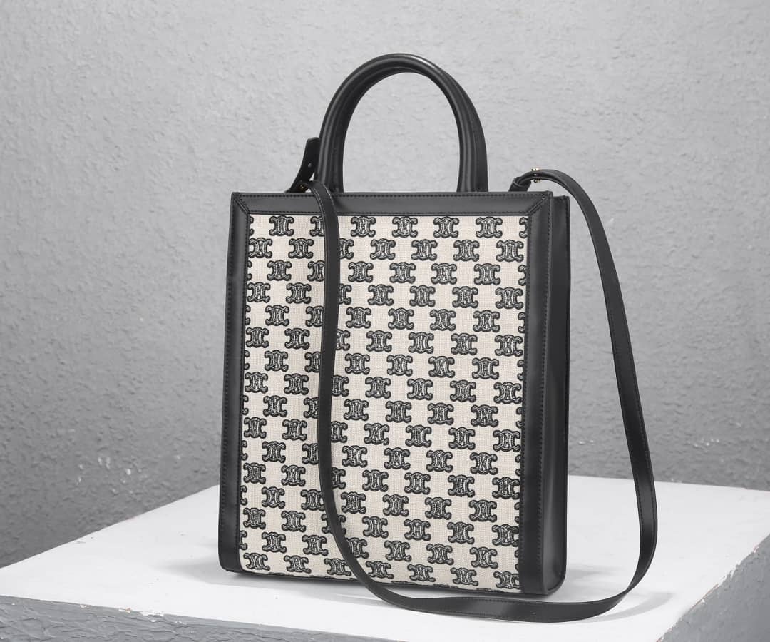 Ce1i*e Triomphe Canvas Small Cabas Vertical Replica Bag