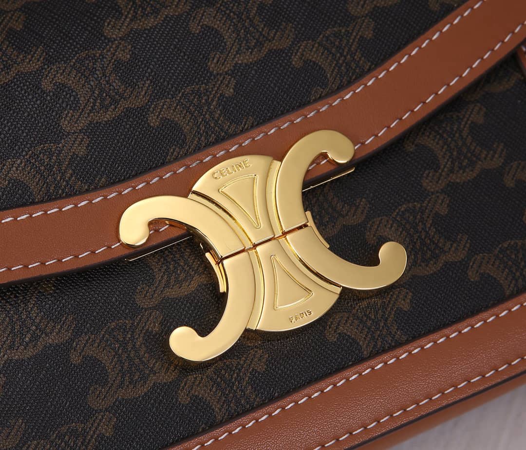 Ce1i*e Small Besace 16 Cowhide Replica Saddle Bag