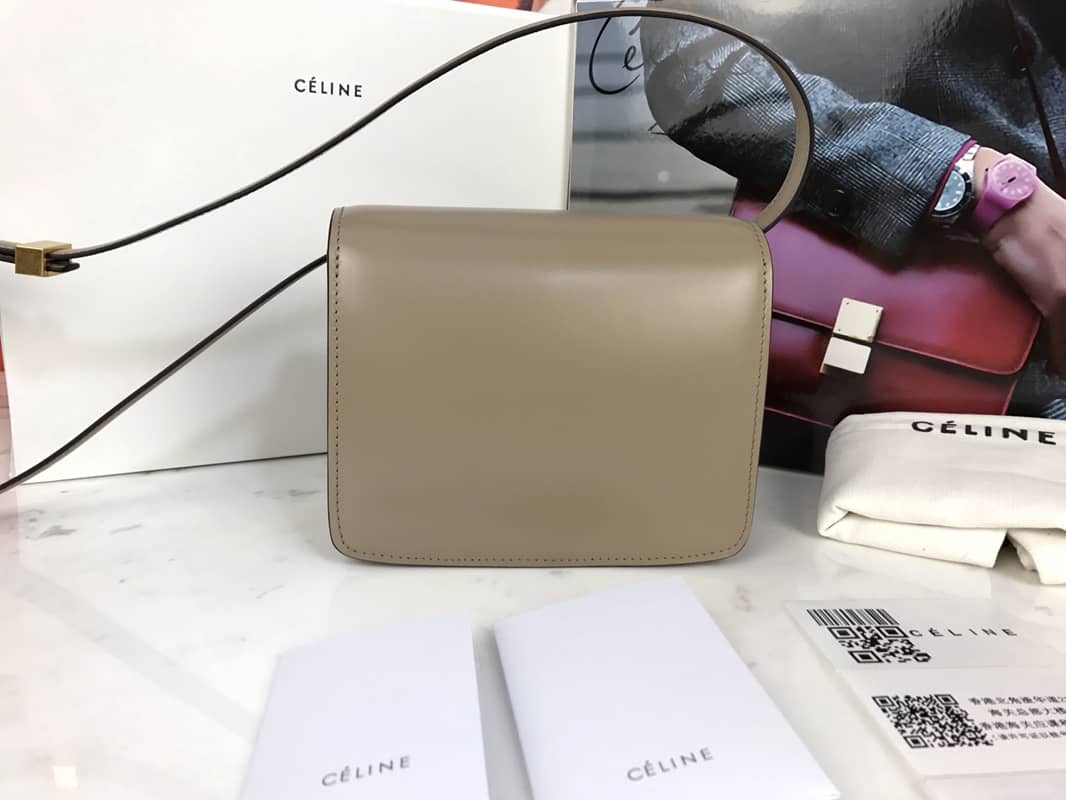 Ce1i*e Box Bag Dupe Teen Classic Calfskin Box Replica Handbag