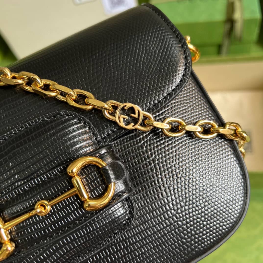 Gvc*1 Horsebit 1955 Lizard Mini 675801 Replica Shoulder Bag