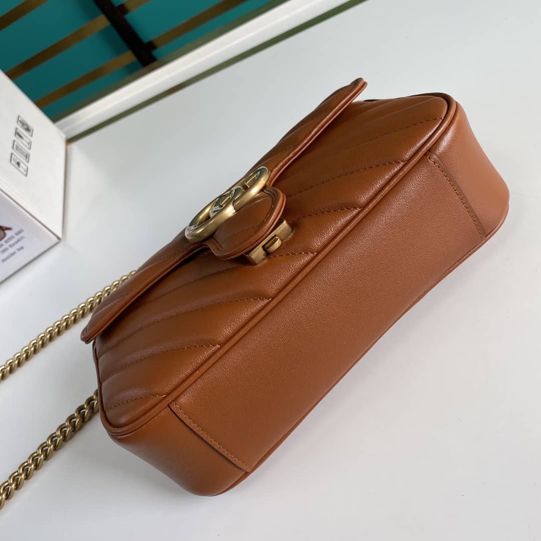 Gvc*1 Marmont GG Matelasse Leather Mini Shoulder Bag Replica 446744