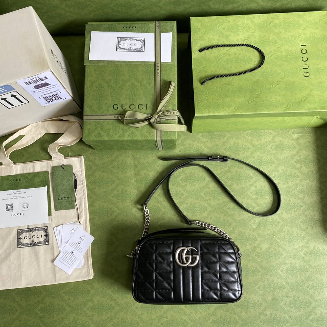 Gvc*1 Marmont Dupe GG Small Matelassé Shoulder Bag Replica 447632