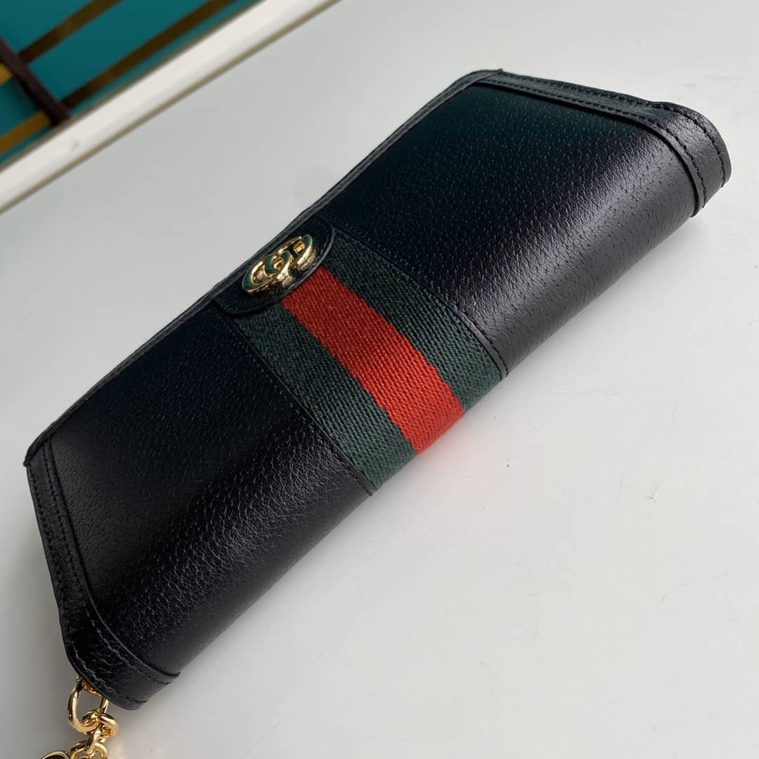 Gvc*1 Ophidia GG Zip Around Wallet Replica 523154