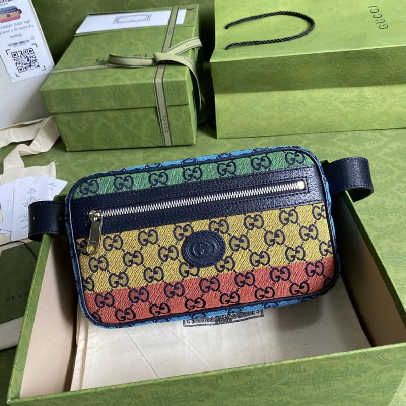 Gvc*1 GG Multicolor Belt Bag Replica Colorful 658657