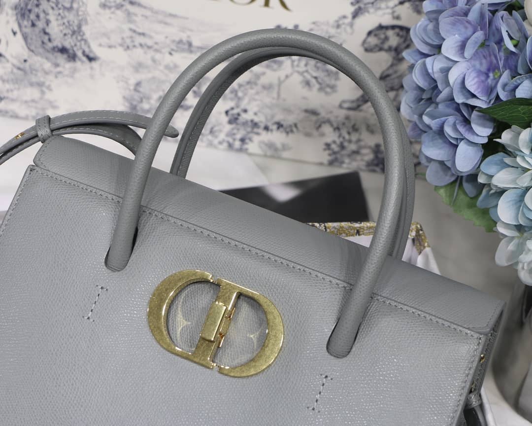 Chr1st1an D10r Box Calfskin Large St. Honore Tote