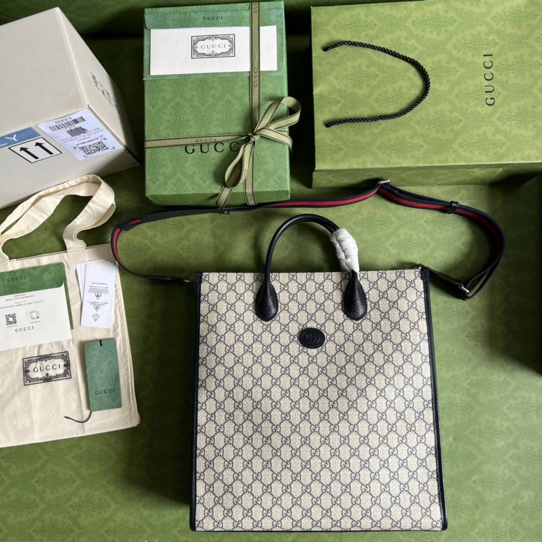 Gvc*1 Medium Tote With Interlocking G 674155 Replica Bag