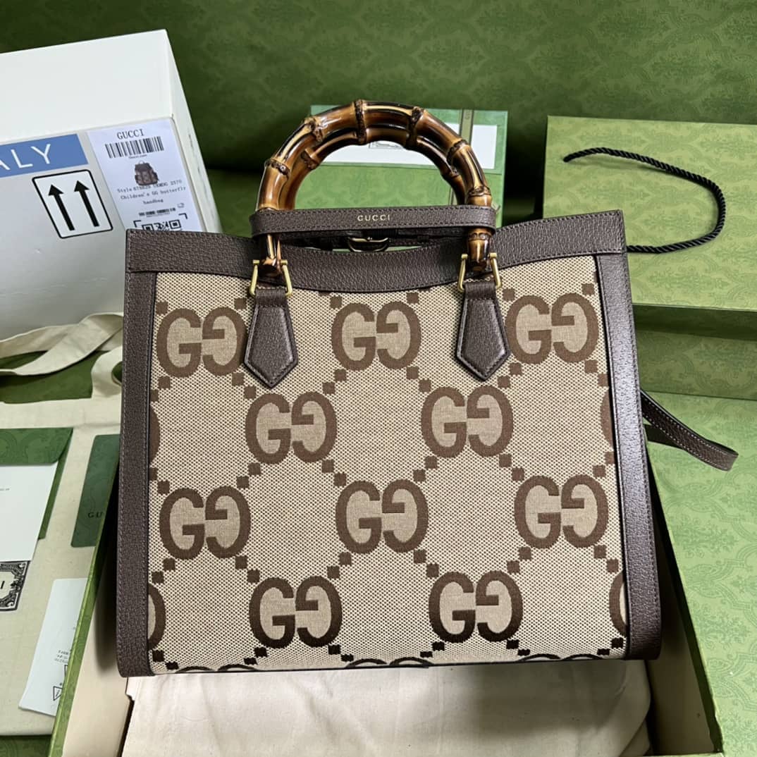 Gvc*1 Diana Medium Tote Bamboo 655658 Replica Bag