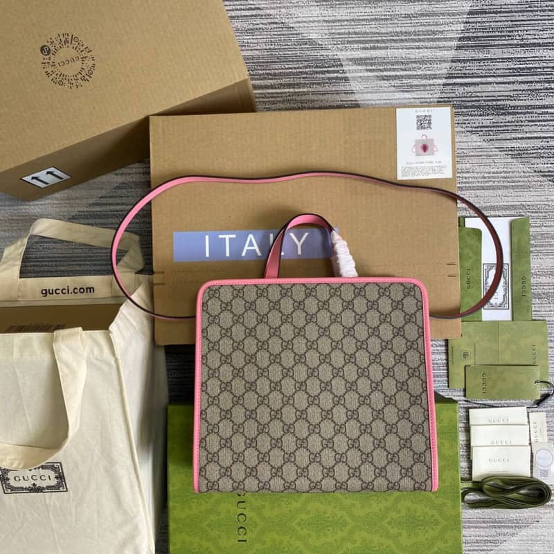 Gvc*1 GG Medium Ophidia Tote Replica Pink 612992