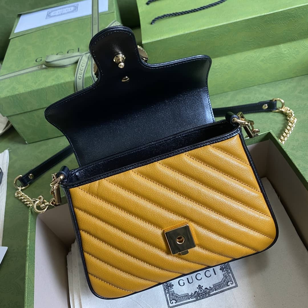Gvc*1 Marmont GG Mini Top Handle Bag Replica 583571