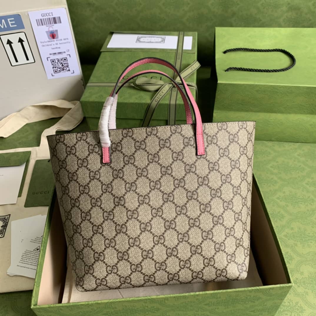 Gvc*1 GG Svp*me Strawberry Shopping Bag Replica 580840
